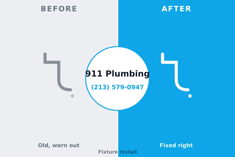 Before and after: plumbing repair Montgomeryville, PA